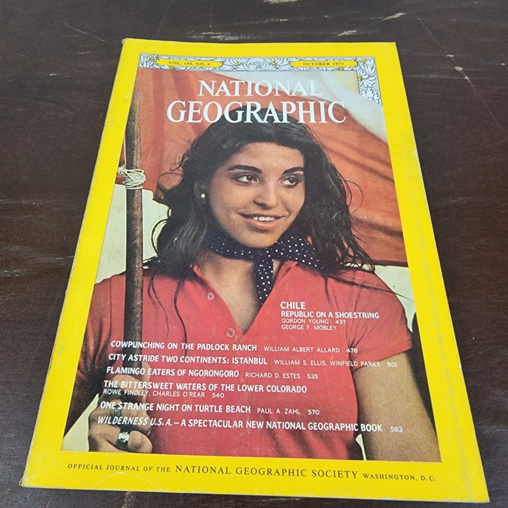National Geographic Magazine October 1973 No Insert